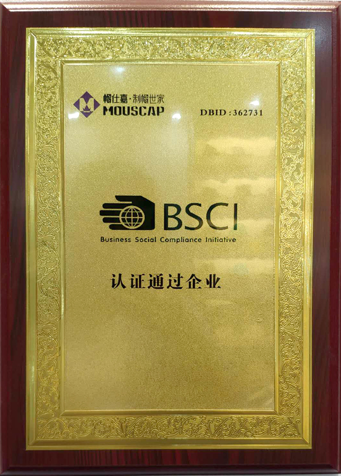帽仕嘉榮譽資質(zhì)